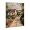 Stupell Industries Scenic Cottage Road Canvas Design by Petal Prints Design